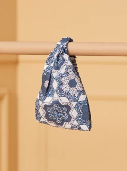 Sergent Major Chapeau & Bandeau-Bandeau bleu et blanc &agrave; imprim&eacute; fleuri