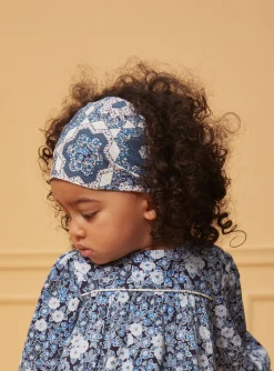 Sergent Major Chapeau & Bandeau-Bandeau bleu et blanc &agrave; imprim&eacute; fleuri