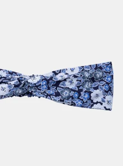 Sergent Major Chapeau & Foulard-Bandeau bleu et blanc &agrave; imprim&eacute; fleuri