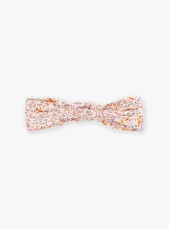 Sergent Major Chapeau & Bandeau-Bandeau &eacute;cru &agrave; imprim&eacute; fleuri et renards