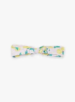 Sergent Major Chapeau & Bandeau-Bandeau jaune &agrave; imprim&eacute; fleuri