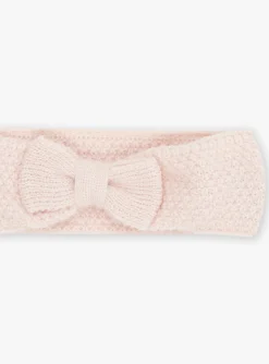 Sergent Major Chapeau & Bandeau | Bonnet, Echarpe & Gant-Bandeau rose vintage en tricot