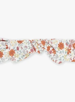 Sergent Major Chapeau & Bandeau-Bandeau vanille &agrave; imprim&eacute; fleuri