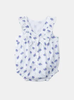 Sergent Major Robe-Barboteuse écrue à fleurs