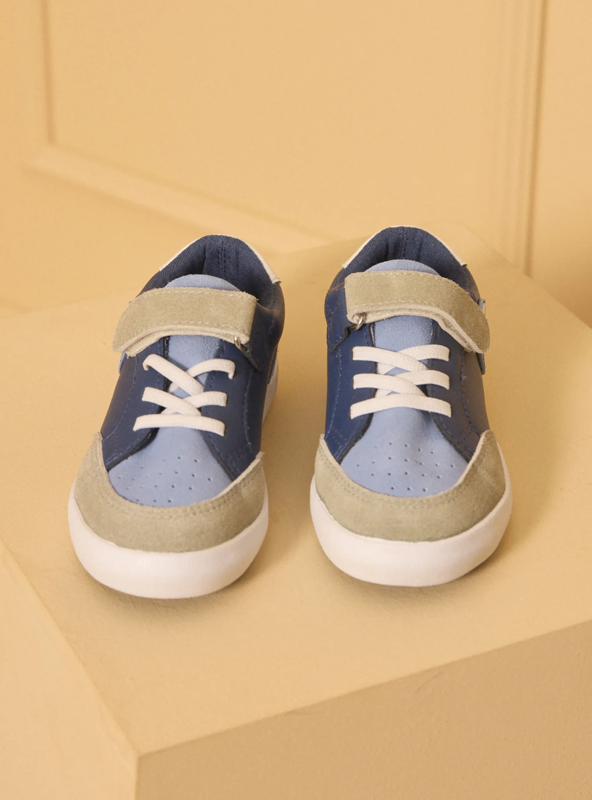 Sergent Major Chaussures & Chaussons-Basket tricolore à scratch