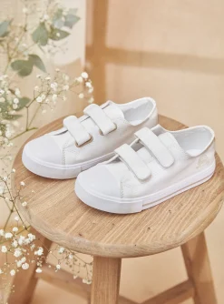 Sergent Major Chaussures & Chaussons-Baskets blanches scratchs