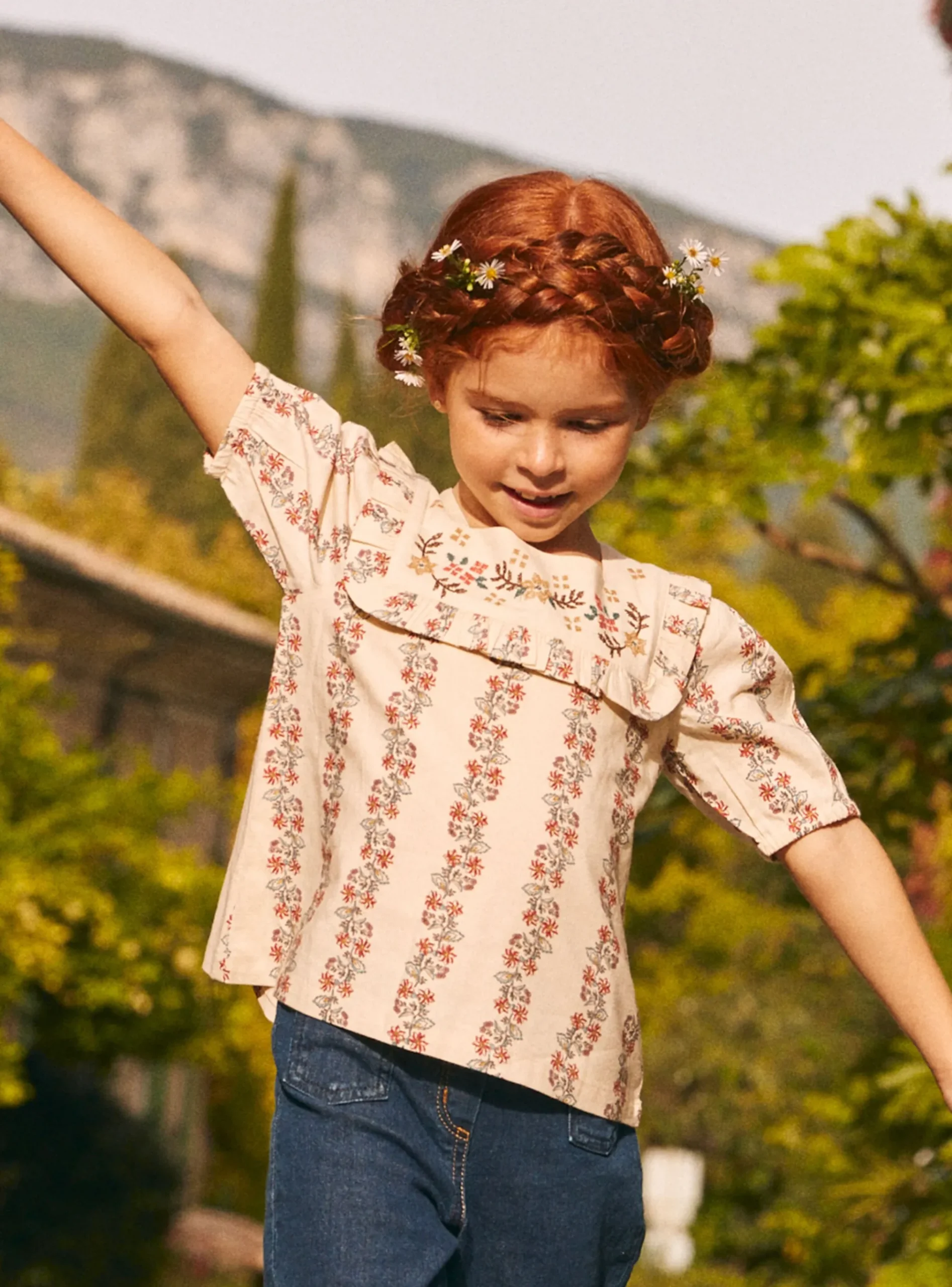 Sergent Major Blouse & T-shirt-Blouse à volant motif fleuri