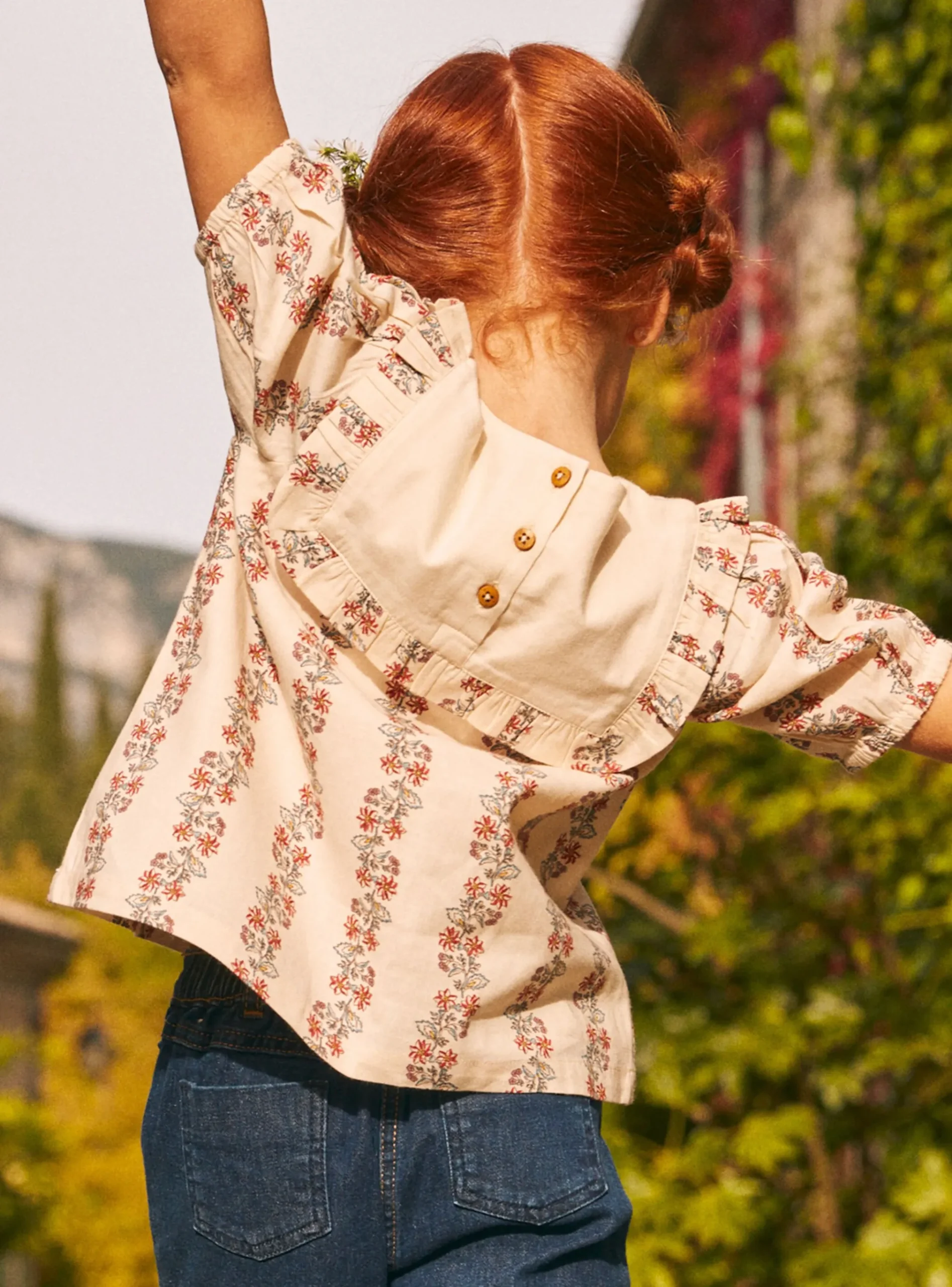 Sergent Major Blouse & T-shirt-Blouse à volant motif fleuri