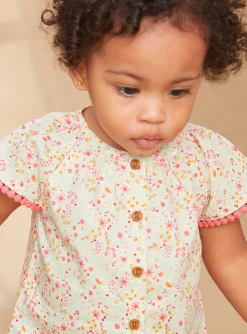 Sergent Major T-shirt & Blouse-Blouse beige fleurie