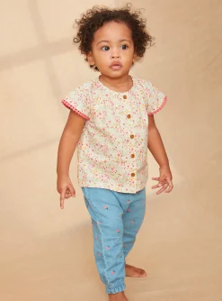 Sergent Major T-shirt & Blouse-Blouse beige fleurie