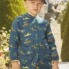Sergent Major Sac & Parapluie-Blouse scolaire bleu p&eacute;trole &agrave; imprim&eacute; dinosaures