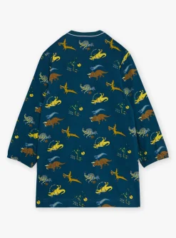Sergent Major Sac & Parapluie-Blouse scolaire bleu p&eacute;trole &agrave; imprim&eacute; dinosaures