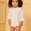 Sergent Major Body-Blouse-body &eacute;crue &agrave; volants