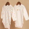 Sergent Major Chaussettes & Collant-2 bodies blush en coton bio &agrave; imprim&eacute; et &agrave; motifs &eacute;toiles, lunes, arc-en-ciel et fleuri