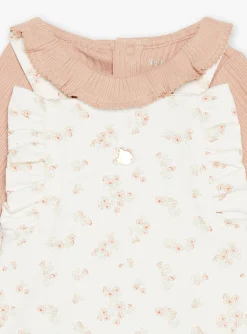 Sergent Major Tenues & Ensembles-Body rose ancien, barboteuse &eacute;crue et collant