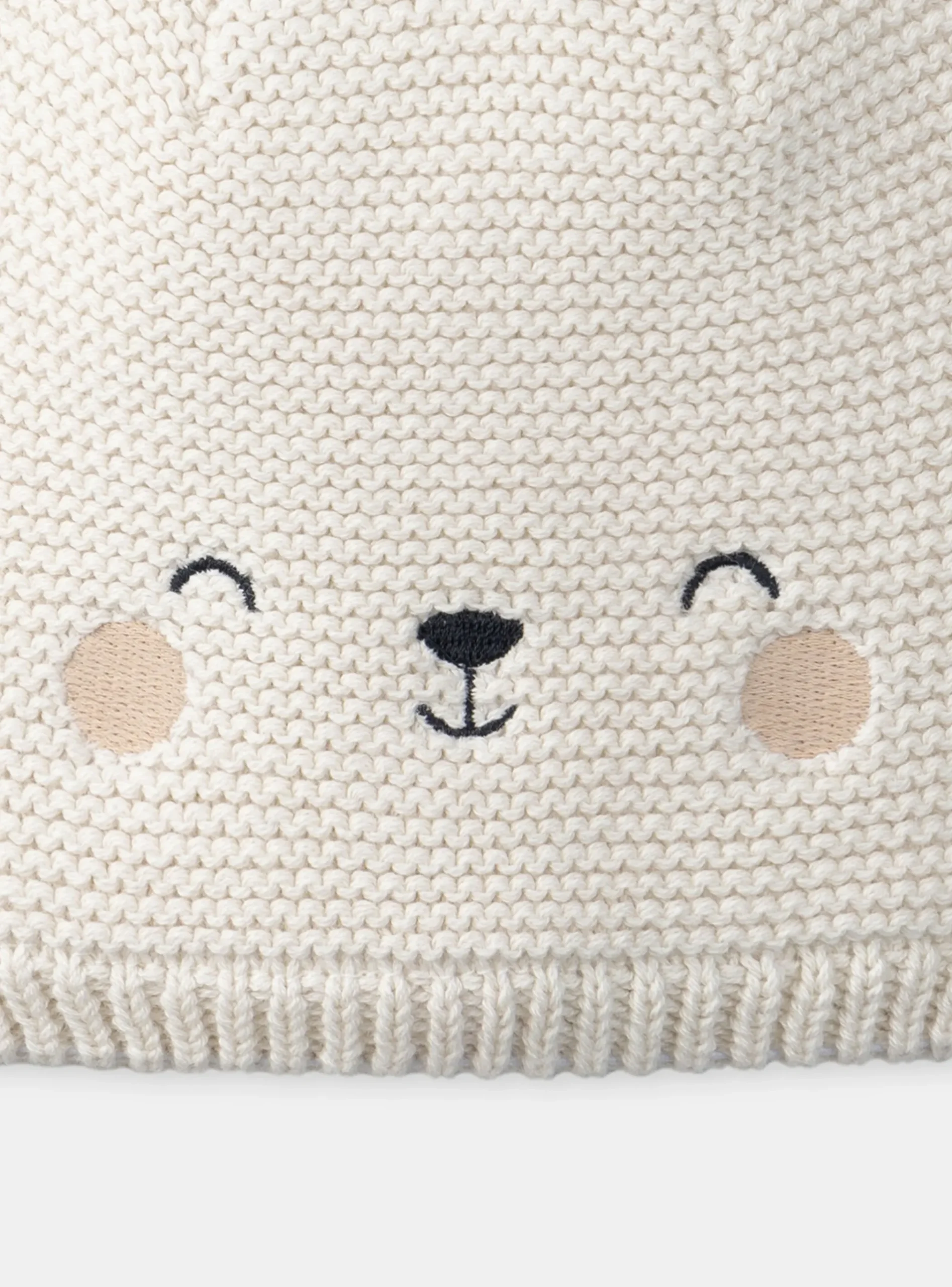 Sergent Major Bonnet, Echarpe & Gant-Bonnet Beige Chiné
