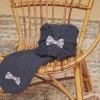 Sergent Major Bonnet, Echarpe & Gant-Bonnet bleu marine en tricot torsad&eacute;