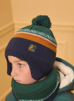 Sergent Major Bonnet, Echarpe, & Gant-Bonnet cache oreilles maille