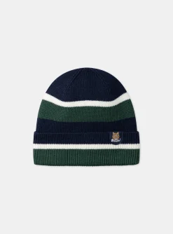 Sergent Major Bonnet, Echarpe, & Gant-Bonnet c&ocirc;tel&eacute; tricolore