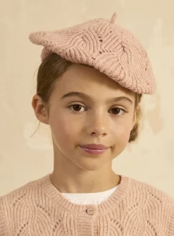 Sergent Major Bonnet, Echarpe & Gants-Bonnet en maille type b&eacute;ret avec des sequins dans le fil
