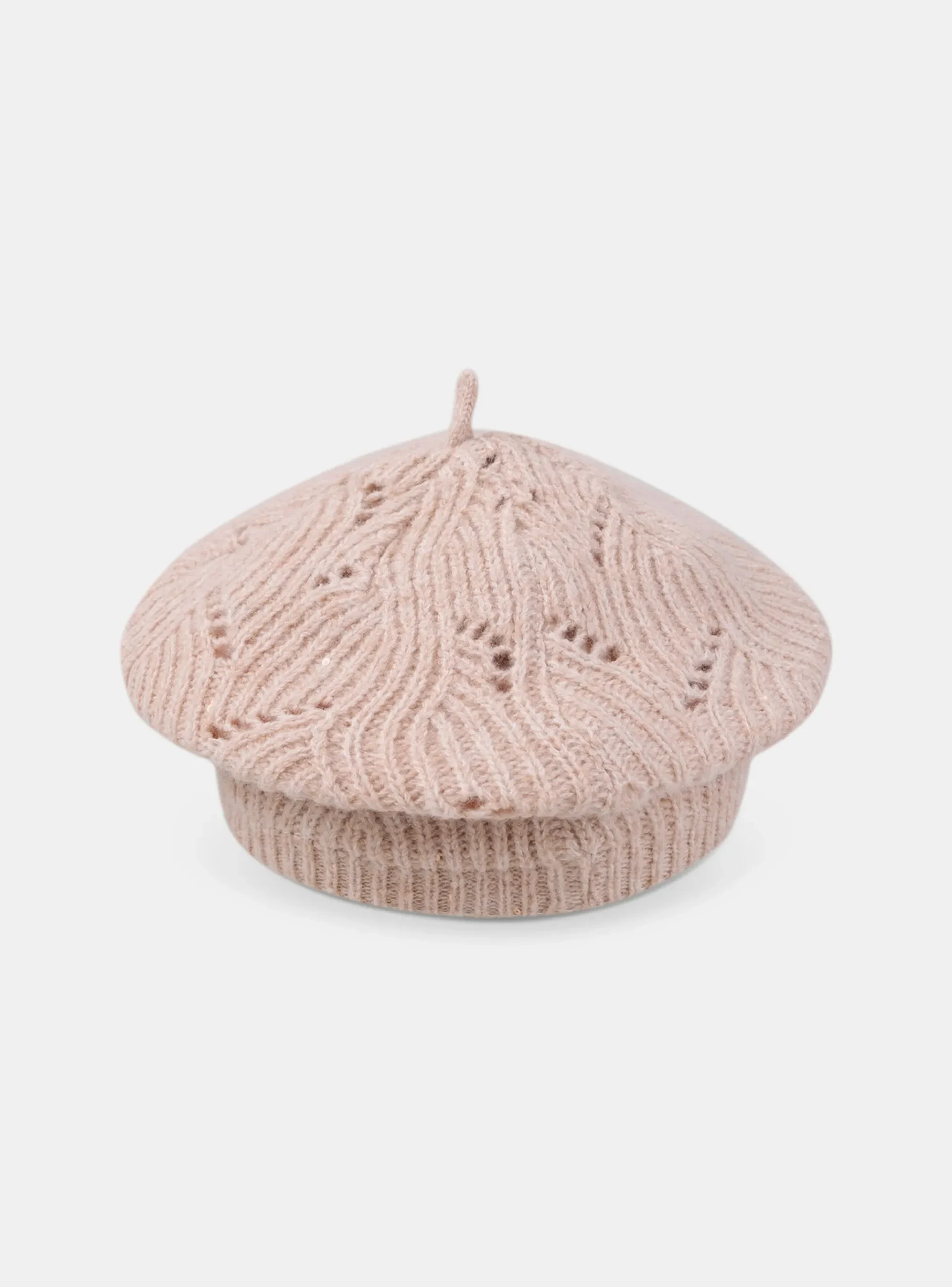 Sergent Major Bonnet, Echarpe & Gants-Bonnet en maille type béret avec des sequins dans le fil