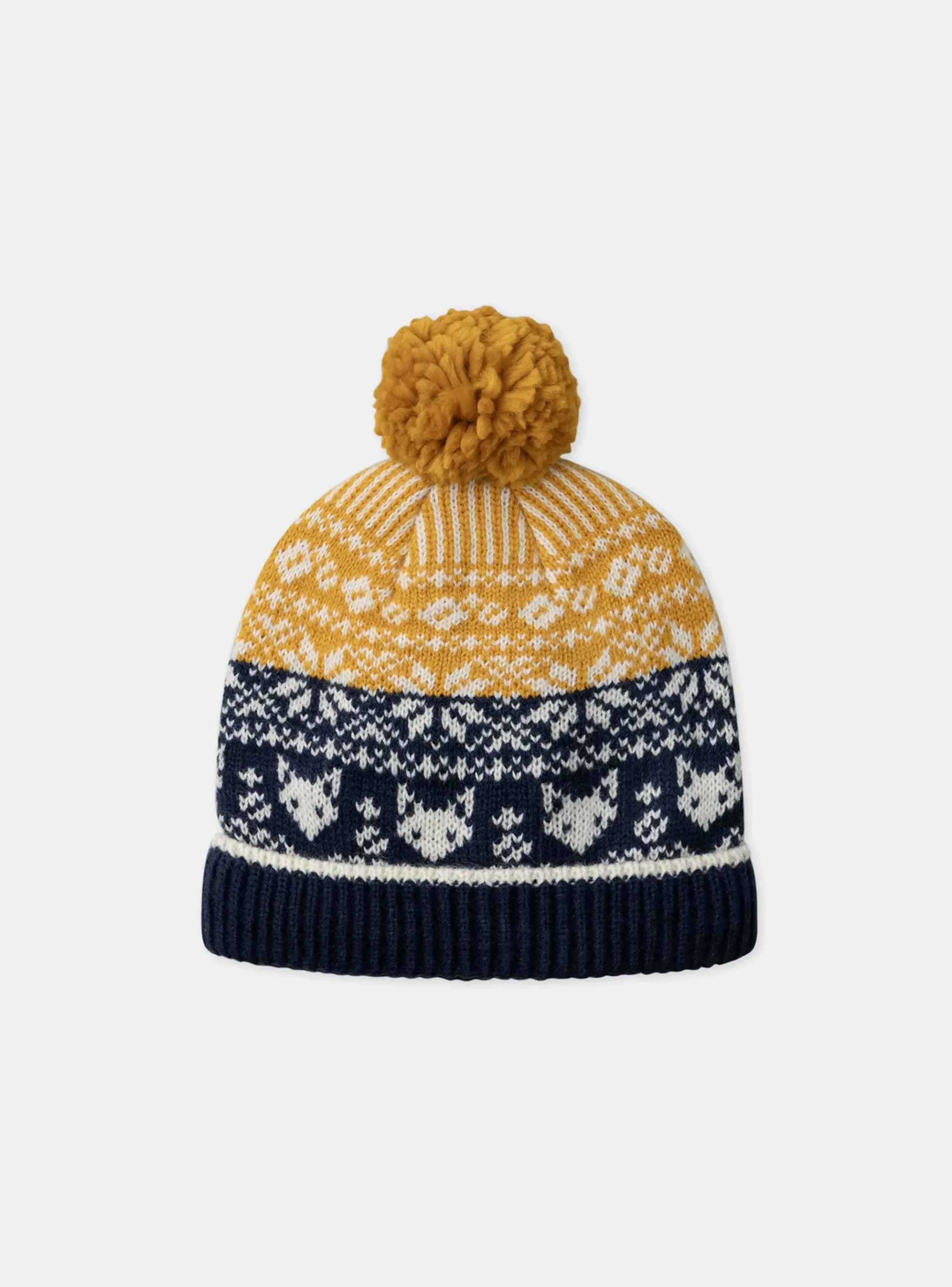 Sergent Major Bonnet, Echarpe, & Gant-Bonnet jacquard tricolore