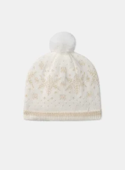 Sergent Major Bonnet, Echarpe & Gants-Bonnet maille avec pompom