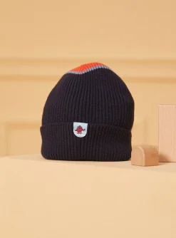 Sergent Major Bonnet, Echarpe, & Gant-Bonnet maille côtelé bicolore