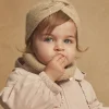 Sergent Major Bonnet, Echarpe & Gant-Bonnet rose p&acirc;le en tricot