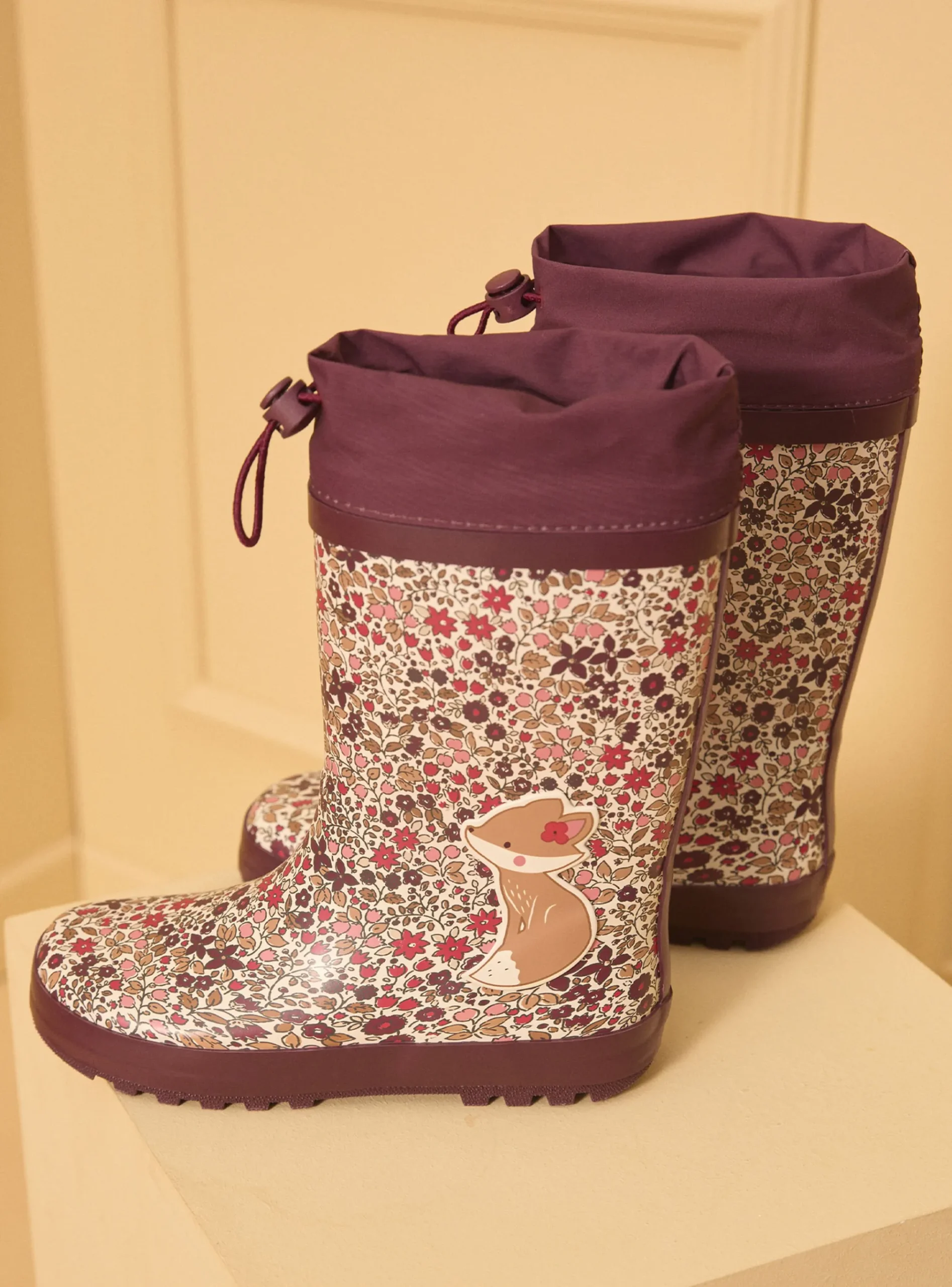 Sergent Major Chaussures Et Chaussons-Botte de pluie imprimé fleuri