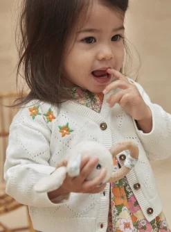 Sergent Major Pull, Gilet & Cardigan-Cardigan ajour&eacute; avec broderies