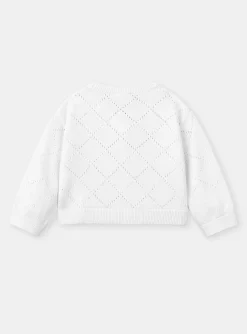 Sergent Major Pull, Gilet & Cardigan-Cardigan ajour&eacute; avec broderies