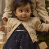 Sergent Major Pull, Gilet & Cardigan-Cardigan ajour&eacute; en fils m&eacute;tallis&eacute;s