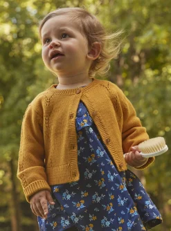 Sergent Major Pull, Gilet & Cardigan-Cardigan ambre jaune