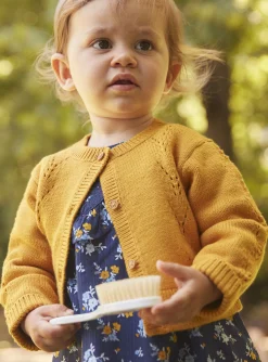 Sergent Major Pull, Gilet & Cardigan-Cardigan ambre jaune