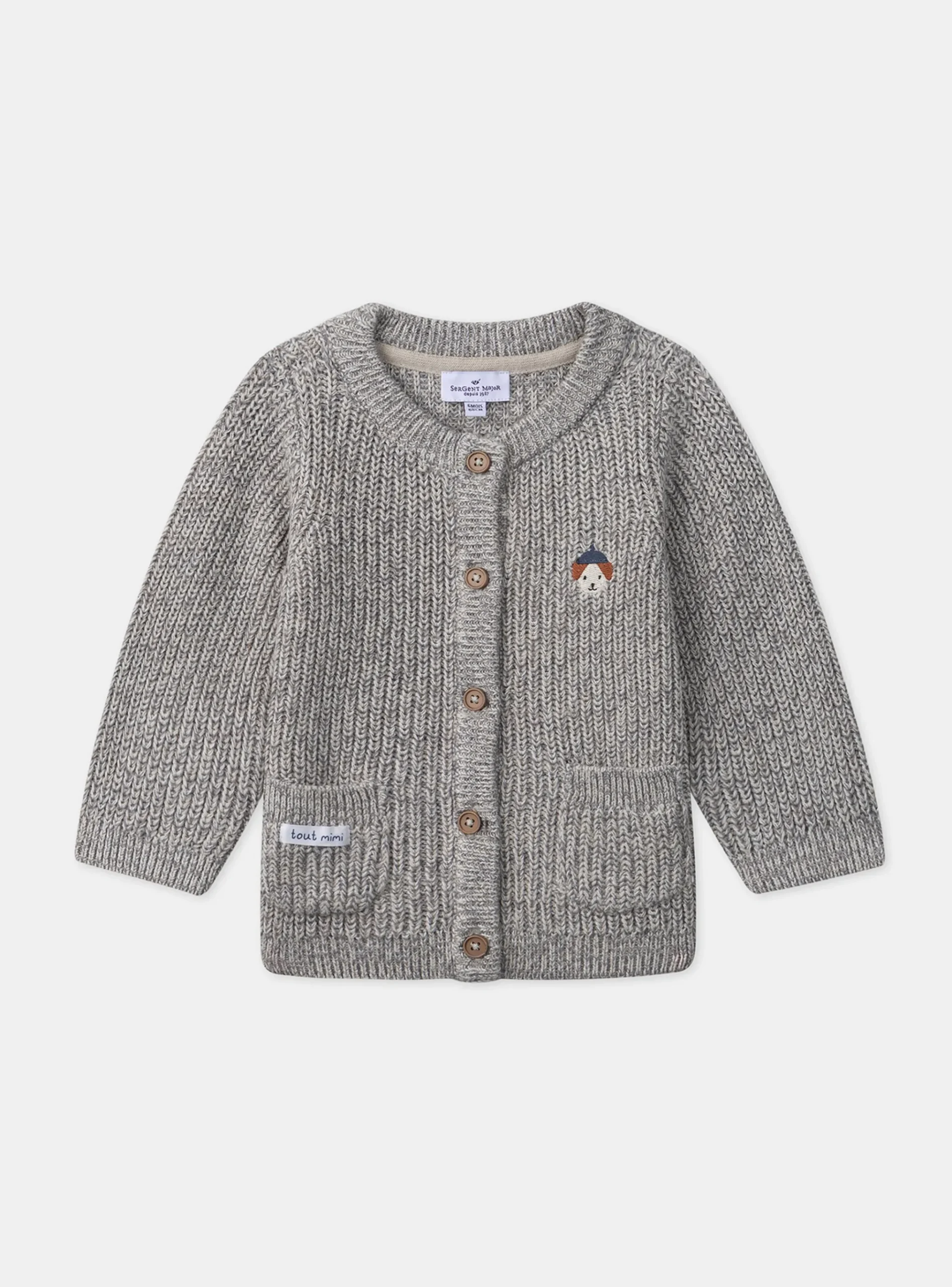 Sergent Major Pull, Gilet & Cardigan-Cardigan avec poches