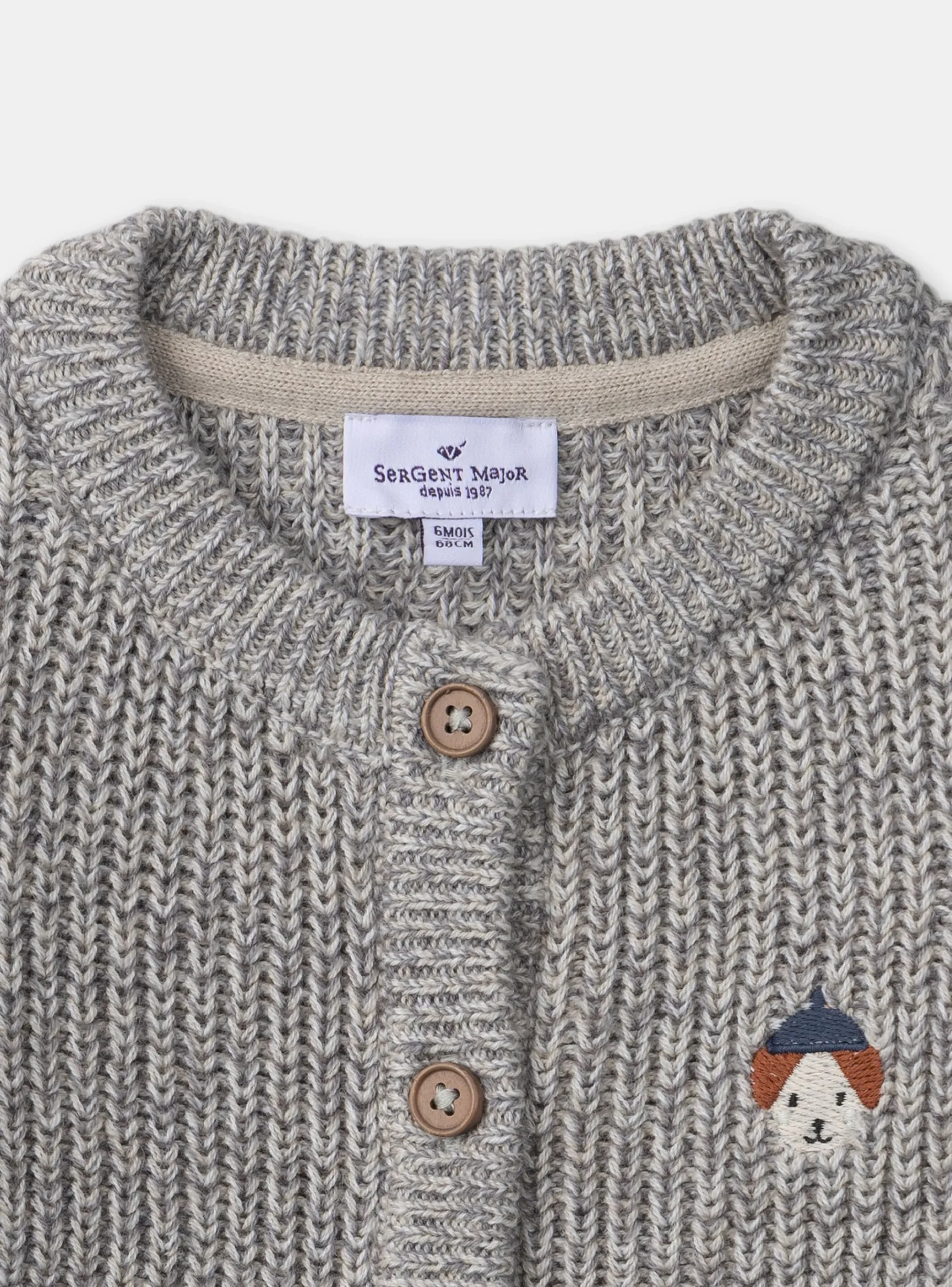 Sergent Major Pull, Gilet & Cardigan-Cardigan avec poches