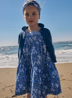 Sergent Major Pull, Gilet & Cardigan-Cardigan bleu en maille jersey
