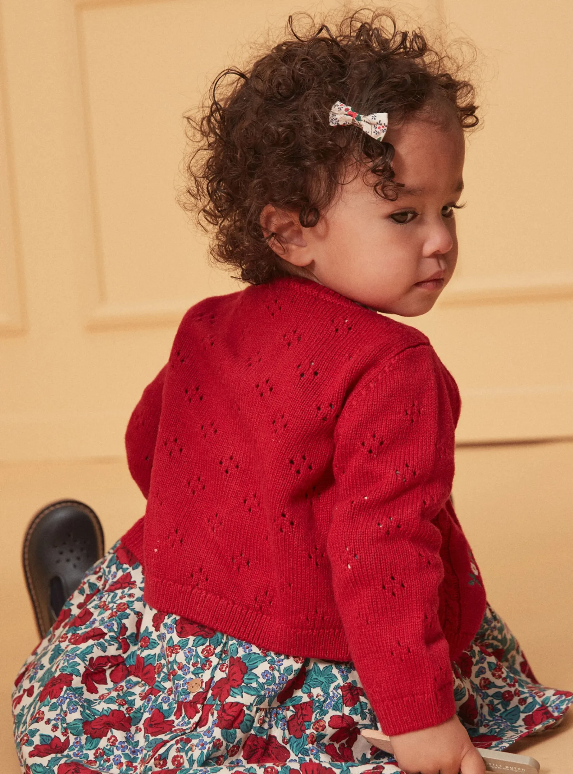 Sergent Major Pull, Gilet & Cardigan-Cardigan brodé fleurs