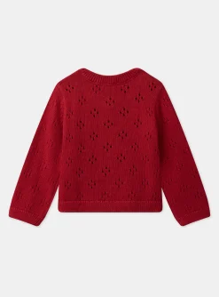 Sergent Major Pull, Gilet & Cardigan-Cardigan brodé fleurs