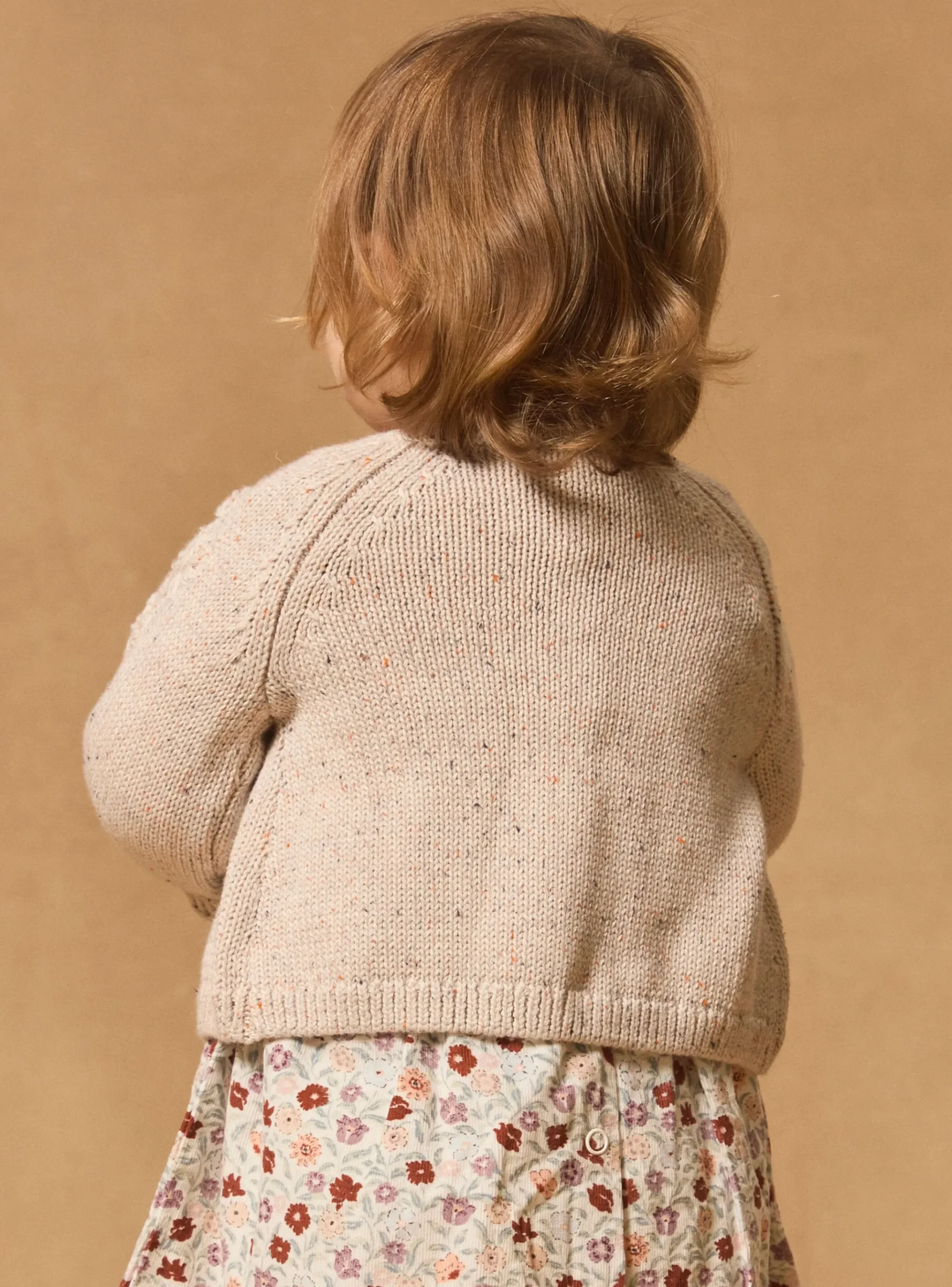 Sergent Major Pull, Gilet & Cardigan-Cardigan chiné fleurs