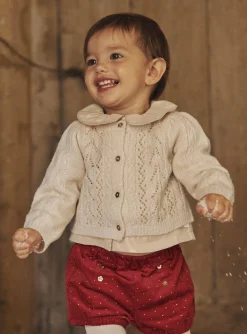 Sergent Major Pull, Gilet & Cardigan-Cardigan &eacute;cru &agrave; manches longues