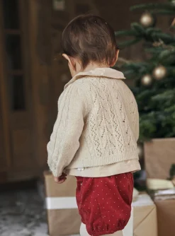 Sergent Major Pull, Gilet & Cardigan-Cardigan &eacute;cru &agrave; manches longues