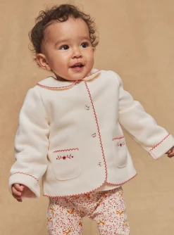 Sergent Major Pull, Gilet & Cardigan-Cardigan &eacute;cru en polaire