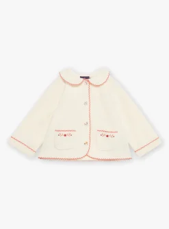 Sergent Major Pull, Gilet & Cardigan-Cardigan &eacute;cru en polaire