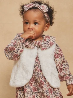 Sergent Major Pull, Gilet & Cardigan-Cardigan &eacute;cru sans manches r&eacute;versible