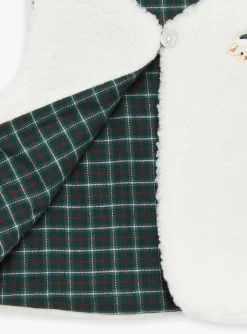 Sergent Major Pull, Gilet & Cardigan-Cardigan &eacute;cru sans manches en fourrure synth&eacute;tique