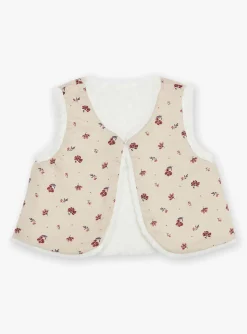 Sergent Major Pull, Gilet & Cardigan-Cardigan &eacute;cru sans manches r&eacute;versible