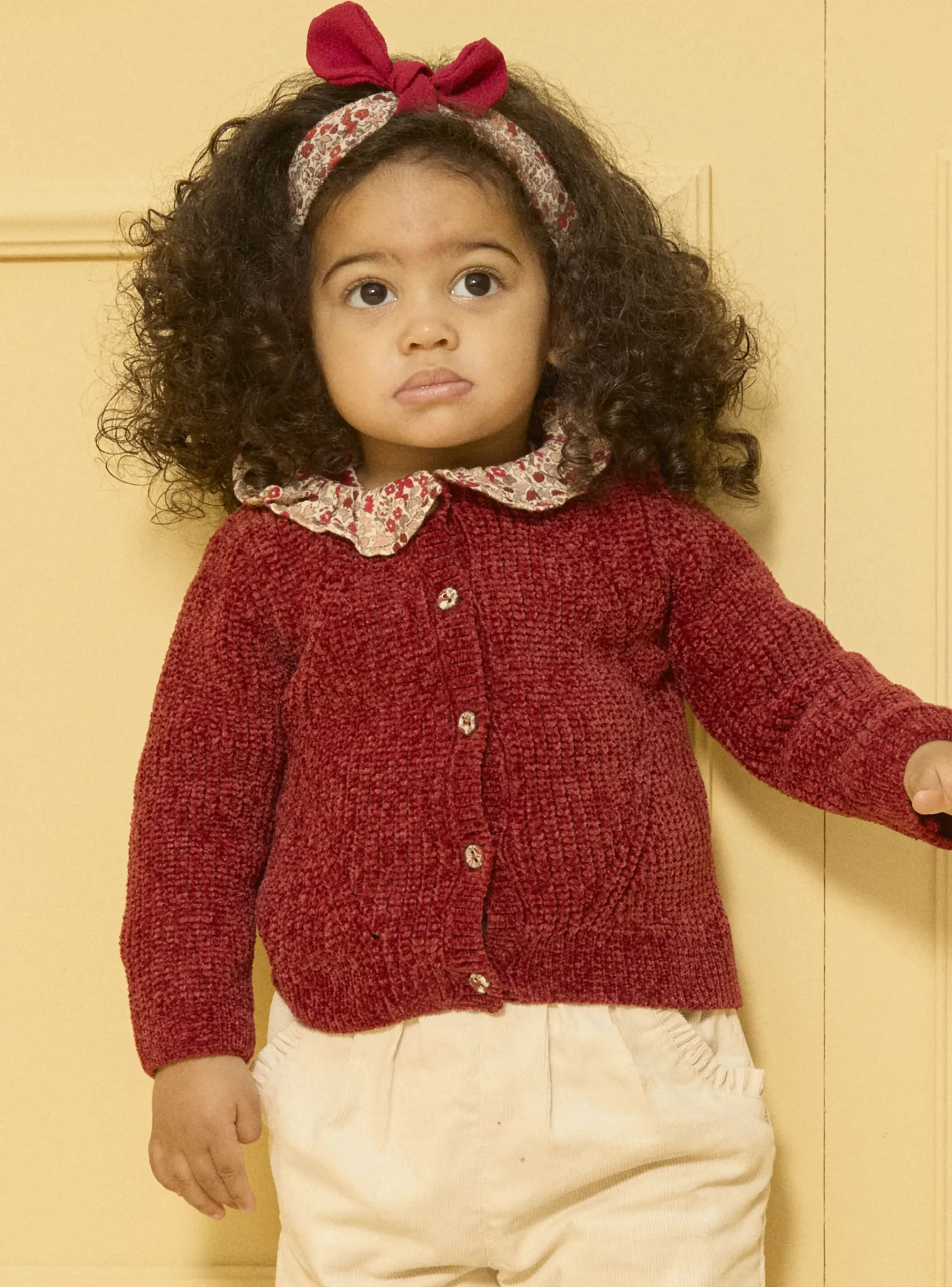 Sergent Major Pull, Gilet & Cardigan-Cardigan en maille chenille