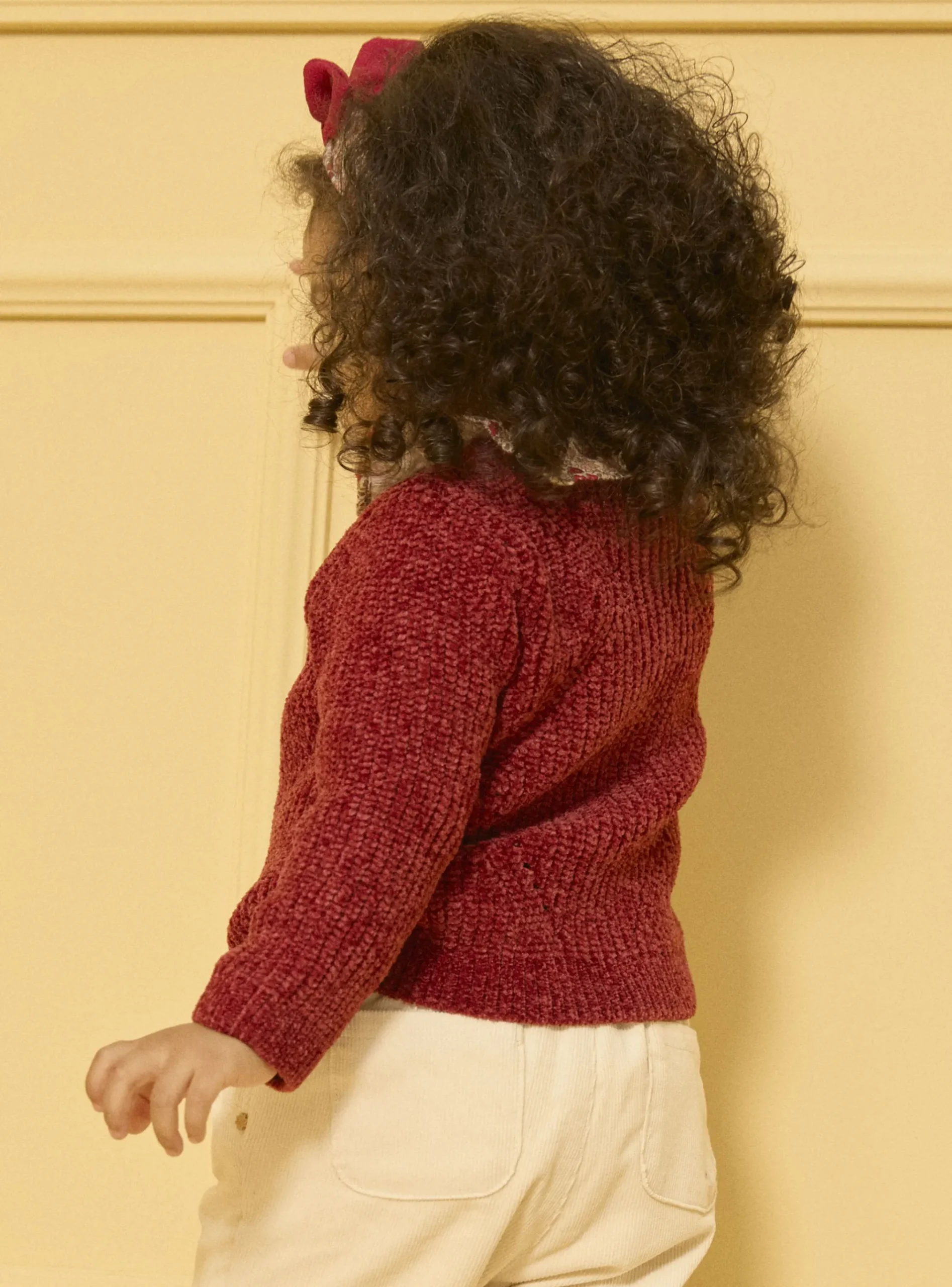 Sergent Major Pull, Gilet & Cardigan-Cardigan en maille chenille